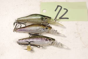 メガバス　MEGABASS　スモルト　SMOLT　３個　セット　７２