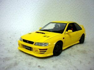 オートアート スバル インプレッサ WRX タイプR STIバージョン 1/18 ミニカー 黄 GC8