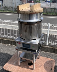 2022年製 MIK かまど炊き ガス自動炊飯器 きわみ MKK-3N ３升炊 都市ガス+100V 架台付 中古 エム・アイ・ケー ②