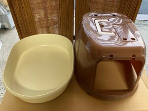 23L15-02 猫用 トイレ 屋根に消臭剤ポケットあり 現状品 引取可 大阪