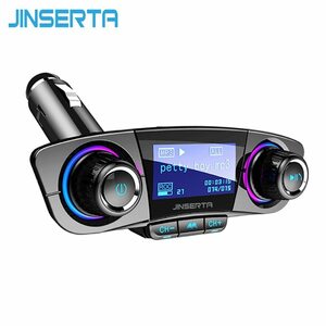 JINSERTA FM トランスミッタ AUX 変調器 BLUETOOTH ハンズフリーカーキット車オーディオ MP3