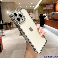 iPhone 13 Pro Maxケース キラキラ クリア カバー iPhone 13 Pro Maxケース 可愛い ストラップホール付き TPU シリコンカバー あいふぉん13 ぷろまっくすカバー 6.7インチ 耐衝撃 薄型 レンズ保護 ソフトケース 700