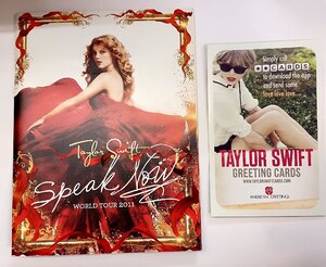 ★Taylor swift テイラー スウィフト 2011年 World Tour パンフレット　カードフライヤーのおまけ付