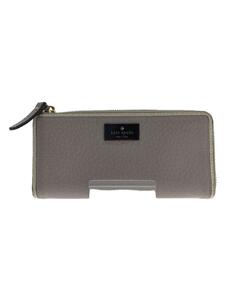 kate spade new york◆長財布/牛革/GRY/レディース/PWRU4889