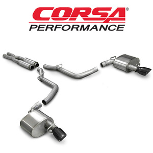 CORSA クライスラー300C SRT8 2005-2010年 6.1L V8 CAT-BACK エキゾースト ブラックTip 正規品