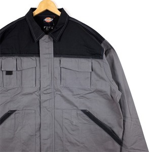 新品未使用品 ユーロ Dickies ディッキーズ ワークジャケット メンズUS-3XLサイズ グレー ブラック ヨーロッパ企画 jk-3220