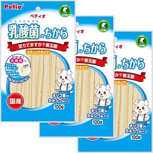 ペティオ (Petio) 犬用おやつ 乳酸菌のちから スティックタイプ 100グラム(x3) (まとめ買い)