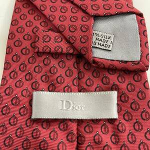 Dior(ディオール) 赤丸Dロゴネクタイ