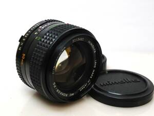 ★MINOLTA(ミノルタ)◆ MC ROKKOR-PG 1:1.4 f=50mm ●実用・良品