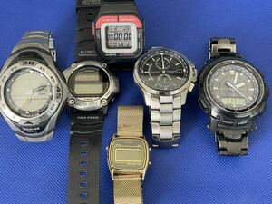 CASIO カシオ クォーツ 腕時計 メンズレディース6点まとめジャンク品管理番号8-A396