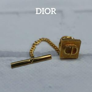 【匿名配送】DIOR ディオール ブローチ ゴールド ロゴ ヴィンテージ