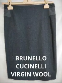 BRUNELLO CUCINELLI❗VIRGIN WOOLプレーンタイト❗