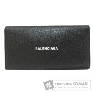 BALENCIAGA バレンシアガ 594692 ロゴ 長財布（小銭入れあり） レザー レディース 中古