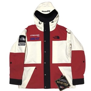 【新品】Supreme×THE NORTH FACE Expedition Jacket シュプリーム×ノースフェイス エクスペディションジャケット L 赤 白 18AW 限定レア