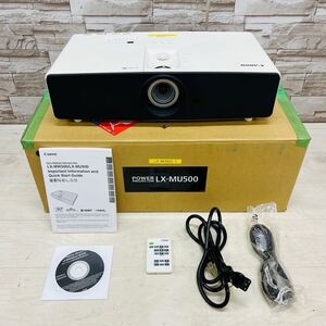 ☆1円〜☆ Canon キャノン DATA PROJECTOR パワープロジェクター 5000ルーメン LX-MU500 ⑦