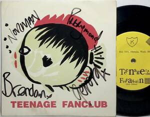 【米7サイン入り】 TEENAGE FANCLUB / FREE AGAIN / BAD SEEDS / 1992 US盤 7インチレコード EP 45 K-IPU 26 試聴済