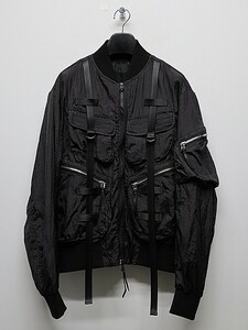 KMRii・ケムリ/Polyester Parachute Jacket 02/Black・2