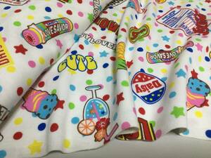 ★希少★デイジーラバーズ★日本製★綿100%★子供ブランド★約115cm×約50cm ★厚目スムースTシャツ生地★子供服などに★