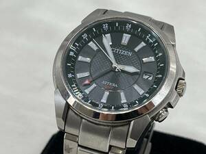 sk9434003/動品 シチズン アテッサ エコドライブ 美品 チタン GMT 電波 ソーラー CITIZEN ATTESA 