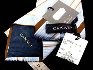 ★☆*:.*:【新品】4588T カナーリ【ＣＡＮＡＬＩ】【ストライプ】ネクタイ