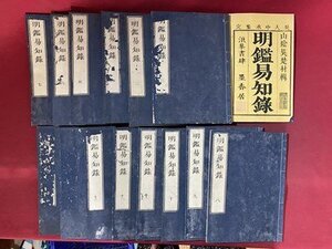 ｃ※6*　江戸期 和本　明鑑易知録　15冊揃い　嘉永二年　漢詩集　印譜　古書　古文書　/　N50