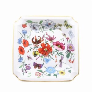 GUCCI×Bernardaud Limoges France コラボ アッシュトレイ 灰皿 小物入れ フラワー柄【いおき質店】