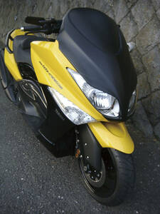 MOTO SERVICE MAC製 TMAX(SJ08J)用 KICKS Xrated フェイスコンバート ミラー穴無しタイプ