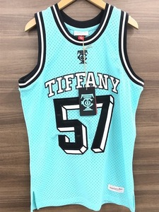 【未使用】 Tiffany×Mitchell Ness ラリー・オブライエン・トロフィー バスケットボールユニフォーム ブルー