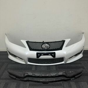 中古 美品 希少 LEXUS レクサス USE20 IS-F ISF 純正 フロントバンパー エンブレム グリル フォグ 52119-53320 パールホワイト 白