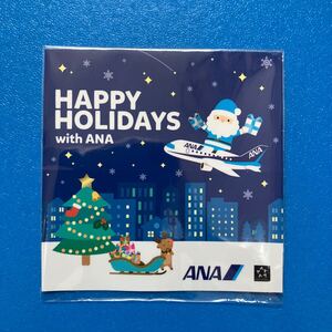 ★送料無料41★　ANA■ブルーサンタ■HAPPY HOLIDAYS with ANA■青いサンタクロース■クリスマス■シール■ステッカー　全日空