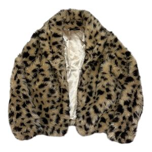 Japanese Label Y2K fur jacket goa ifsixwasnine kmrii share spirit lgb obelisk 14th addiction archive 00s gunda leopard roar roen