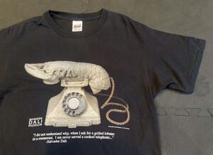 Salvador Dali Lobster Phone shirt サルバドールダリ　Tシャツ ビンテージ　vintage ロブスターテレフォン　Lサイズ