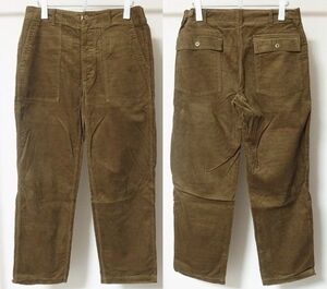 Engineered Garments エンジニアードガーメンツ Fatigue Pant 11W Corduroy コーデュロイ ファティーグ パンツ 34