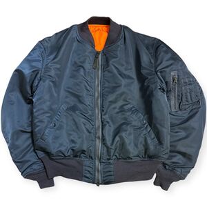 稀少 美品 ALPHA INDUSTRIES 90s 復刻 68モデル USA製 中綿 MA-1 フライトジャケット Dタイプ リバーシブル Mサイズ 