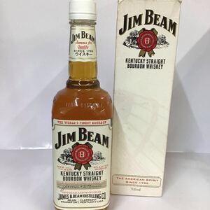 古酒 JIM BEAM ジムビーム ホワイト バーボン ウイスキー 700ml【未開栓】【ジャンク】