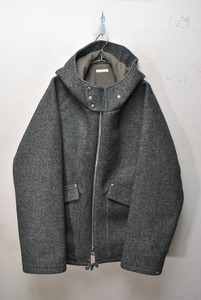 HEUGN Ben WOOL US Military hoodie ユーゲン/ウールミリタリーフーディ/ウールコート/ジャケット/グレー/4