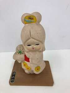 土人形 日本人形 楽山作 アンティーク 陶器 置物