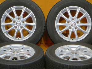 超美品 バリ溝【2021年製国産オートバックス ノーストレックN3i 195/65R15】15インチ6J+53 PCD114.3-5H 80系 エスクァイア ヴォクシー ノア