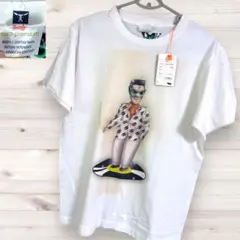 Johns by johnny Tシャツ 白　リーゼント　サングラス　レコード