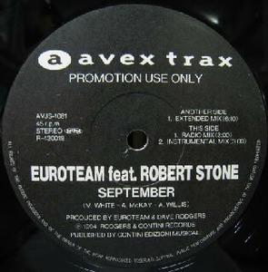 $ EUROTEAM feat.ROBERT STONE / SEPTEMBER (AVJS-1081) Y99