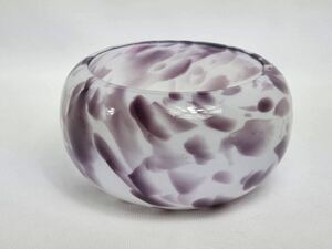 【S31-4】いけばな　Waterford Safari Glass Bowl - 18cm Diameterフラワーベース 花瓶 メダカ鉢 ガラス工芸 