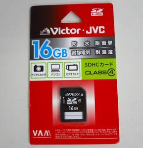 SDカード 16GB SDHC VICTOR ビクター JVC デジカメ カメラ パソコン PC ビデオカメラ V-SD16CL4