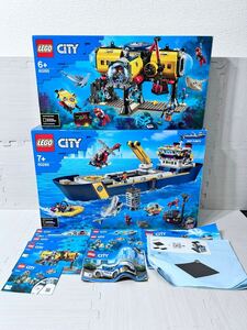 【LEGO まとめ売り】 レゴ 60264 60265 60266 海の探検隊 海底探査船 海底探査潜水艦 ミニフィグ 有り