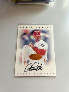 1996 Leaf Signature Auto サイン　Bronze Roger Pavlik