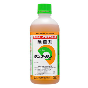 サンフーロン 500ml 除草剤 希釈用 根まで枯らす ラウンドアップ のジェネリック農薬 大成農材 スギナ 笹 農耕地登録 (zs23)