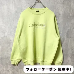 古着 used　Cabela’s カベラス　長袖スウェット　トレーナー　ワンポイントロゴ刺繍　クルーネック　秋冬服