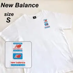 ニューバランス New Balance ワッペンTシャツ Sサイズ ホワイト