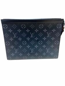 1円スタート売り切り★中古美品★LOUIS VUITTON エクリプス ヴィトン ポシェット・ボワヤージュMMセカンドバッグ M61692