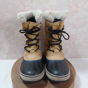 SOREL WATERPROOF NM1400-373 ソレル ウインターブーツ HAND CRAFTED NATURAL RUBBER 雪遊び 雪山 スノーシュー ロングブーツ メンズ 27cm 