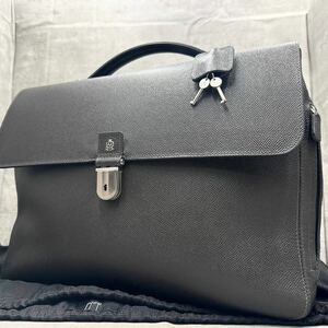 1円■美品■ dunhill ダンヒル メンズ カドガン ハンドバッグ ドキュメント ビジネスバッグ ブリーフケース A4◎ 大容量 本革 レザー